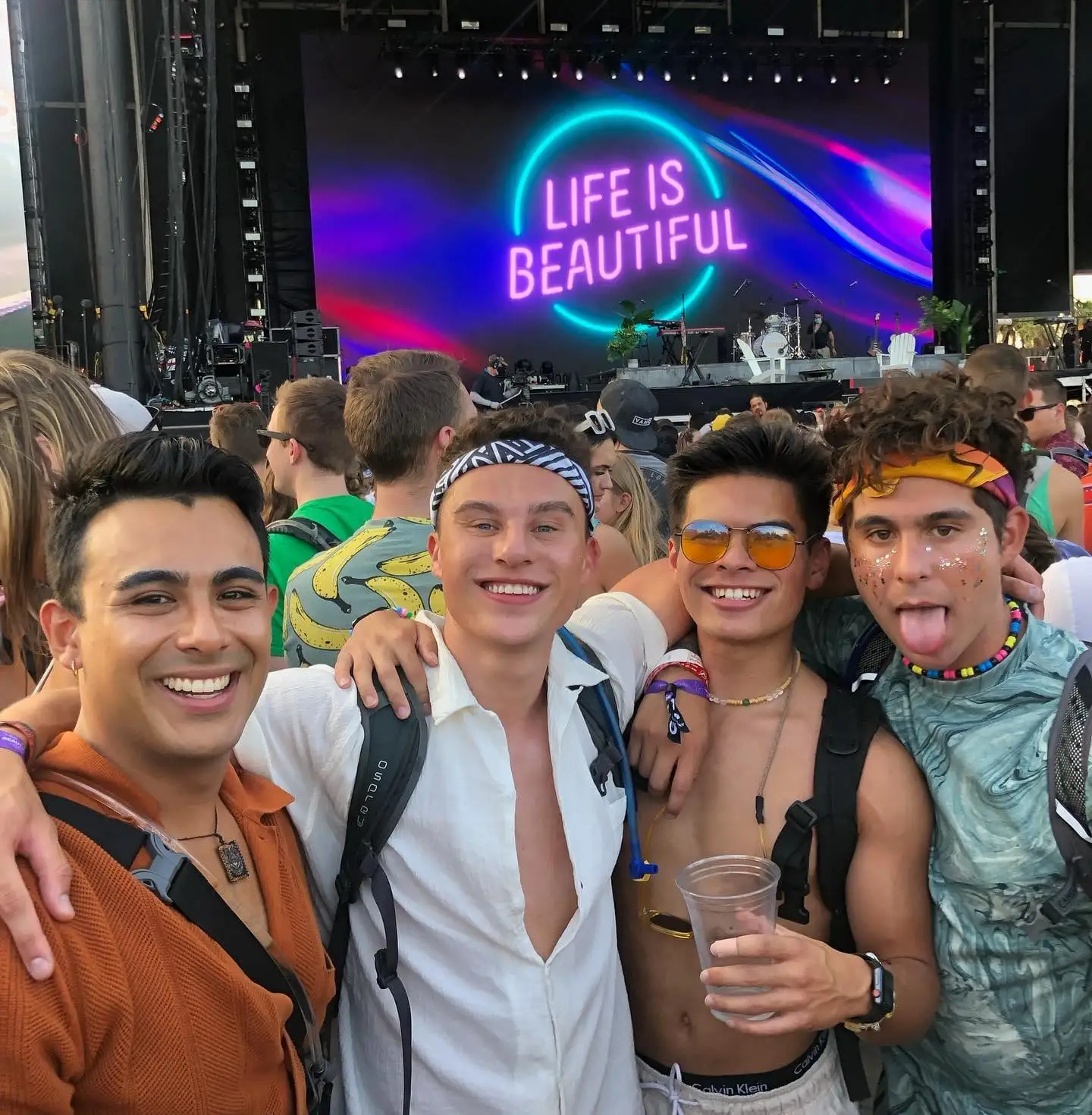 festival four with big smiles