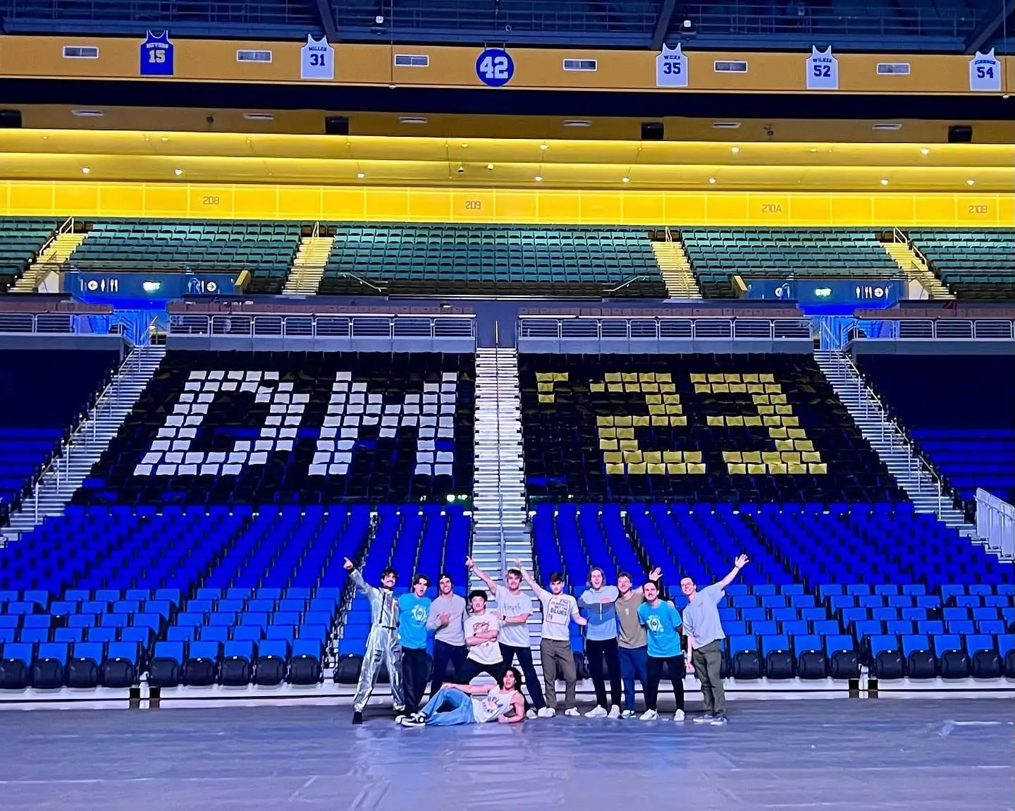 Dance Marathon group in Pauley