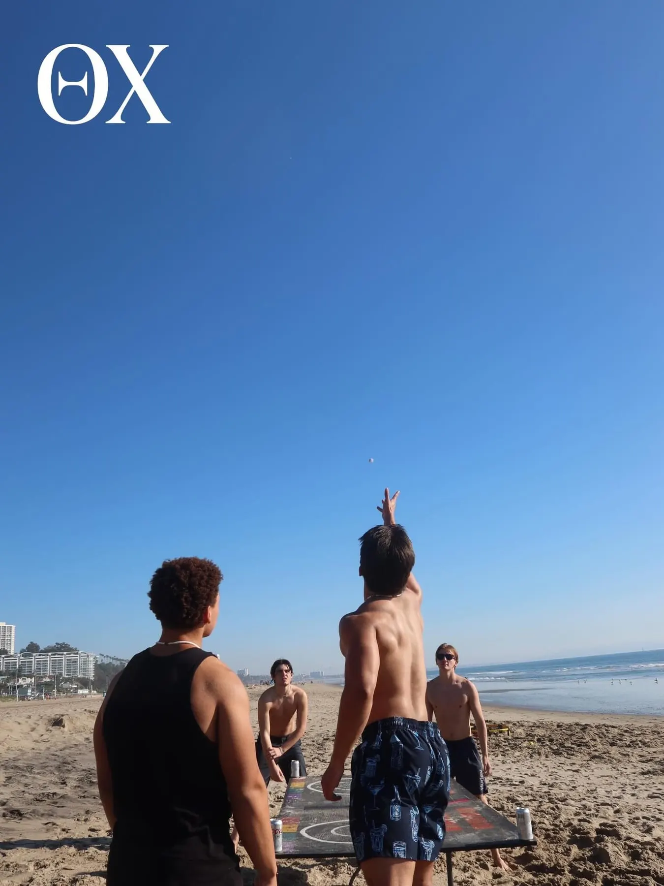 Beautiful day at the beach this MLK weekend with the brothers of Beta Alpha! 🏄‍♂️ #θχ