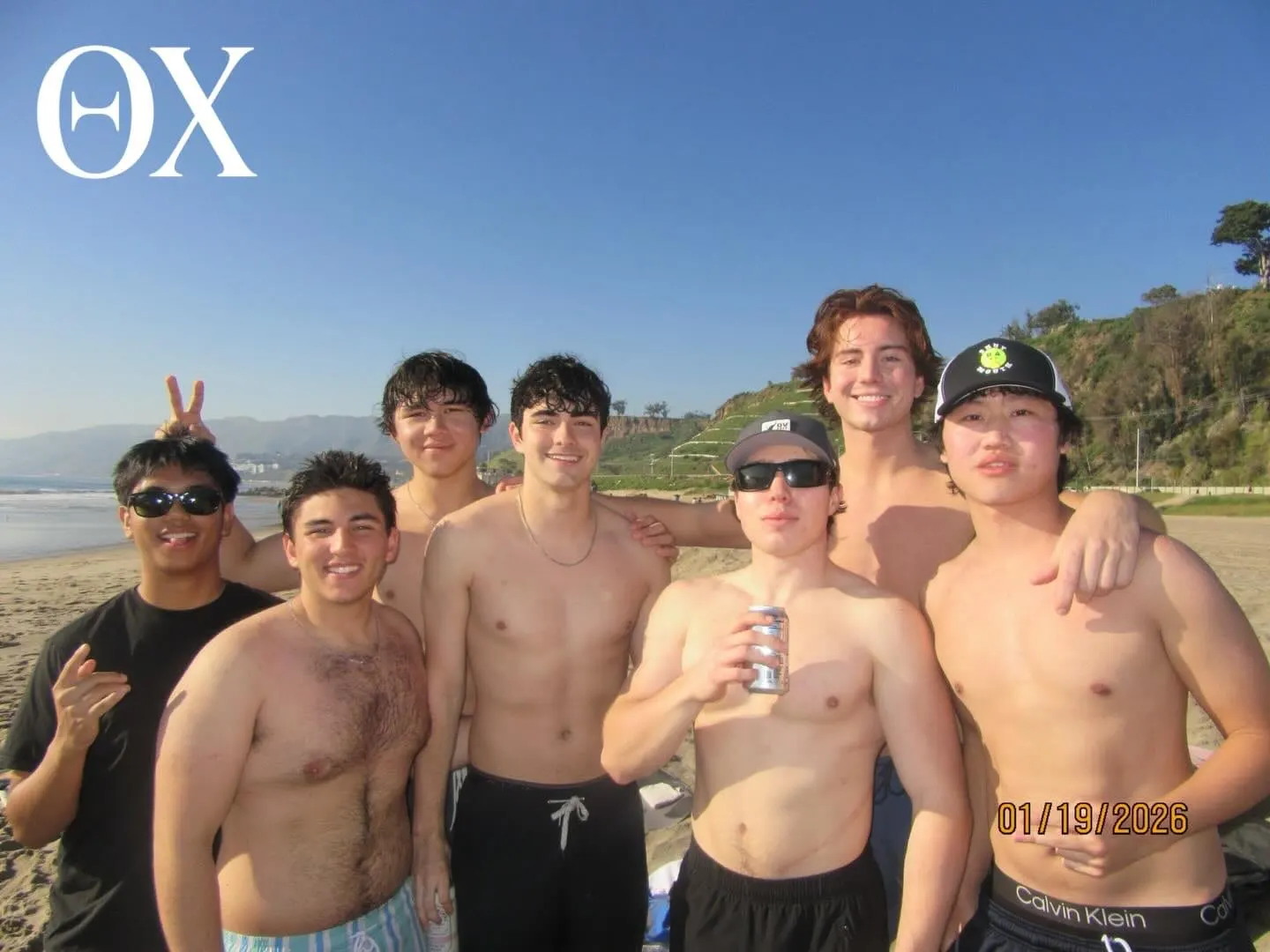 Beautiful day at the beach this MLK weekend with the brothers of Beta Alpha! 🏄‍♂️ #θχ