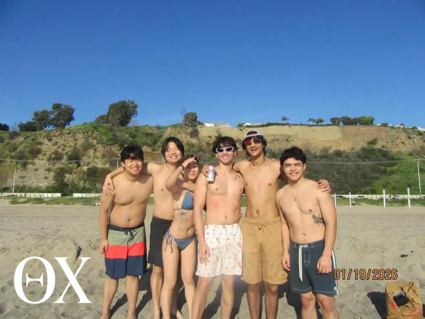 Beautiful day at the beach this MLK weekend with the brothers of Beta Alpha! 🏄‍♂️ #θχ