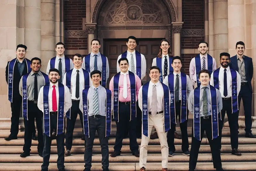 graduating class group with sashes at Royce