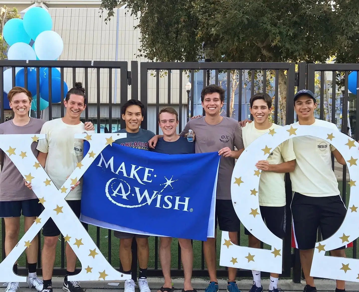 Make-A-Wish banner with chapter letters
