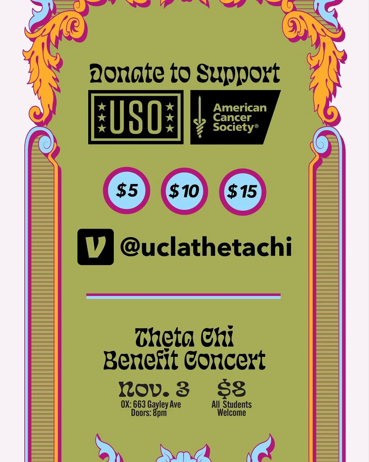 Theta Chi is hosting a Benefit Concert THIS THURSDAY, NOVEMBER 3RD featuring Lot 3 as a…
